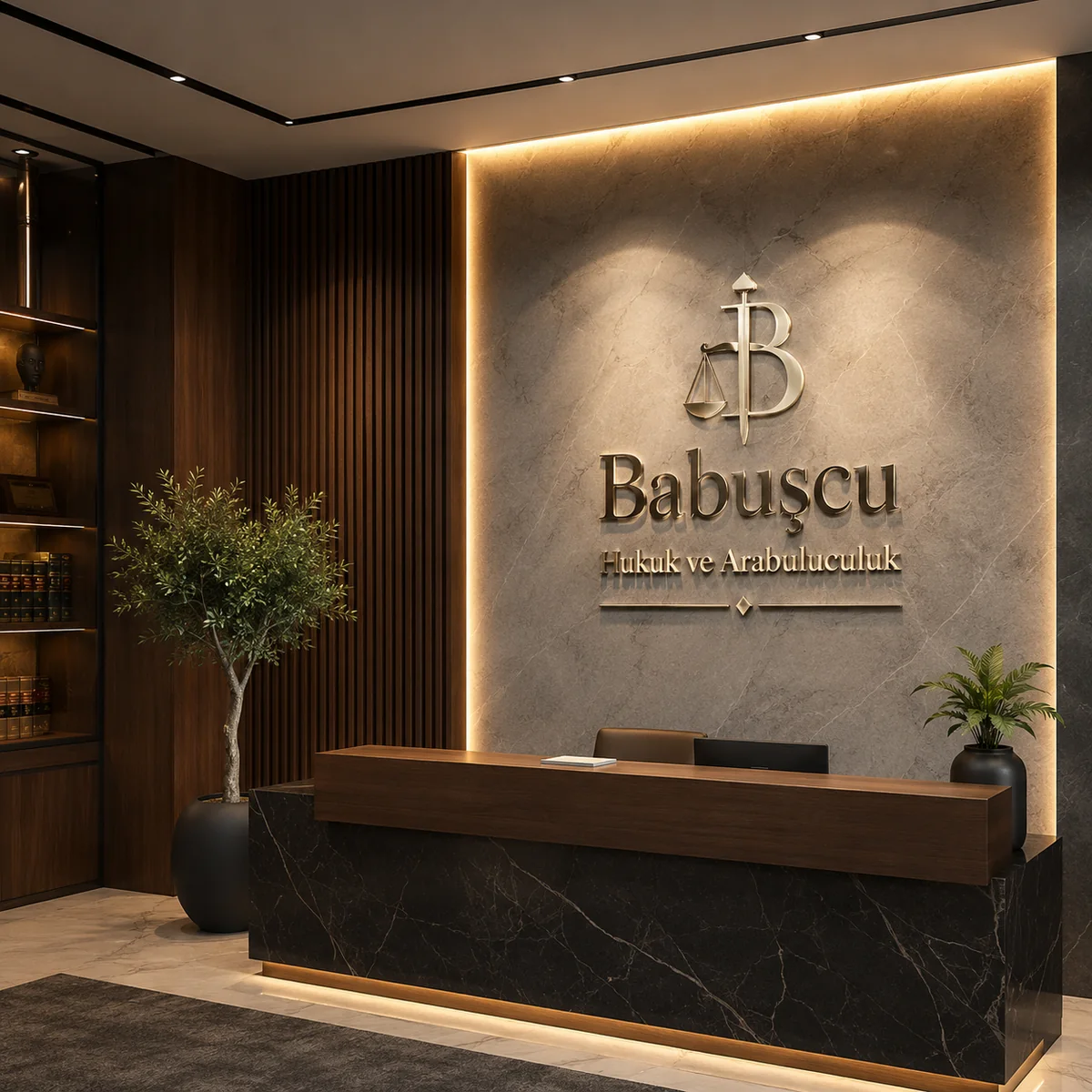 Babuşcu Hukuk ve Arabuluculuk büro giriş alanı